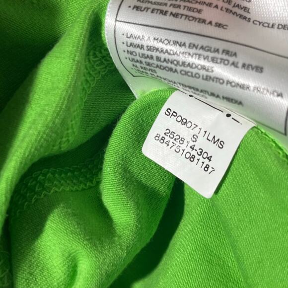 Vintage NIKE Neon Green 1/4 Zip Fleece Athletic Silver Tag Sweater Womans Size S - Picture 4 of 8